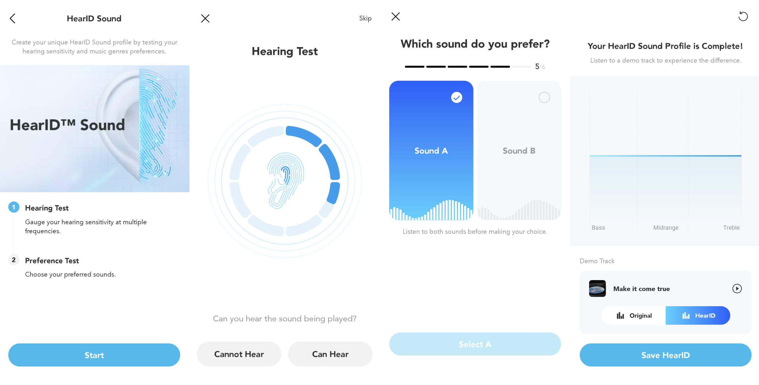 Screenshot of the Soundcore app