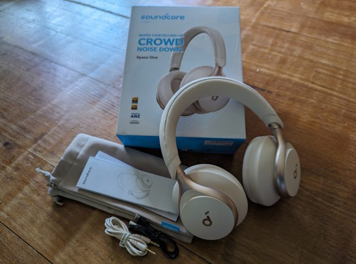 Soundcore Space One headphones and accessories