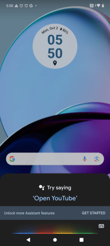 Main screen